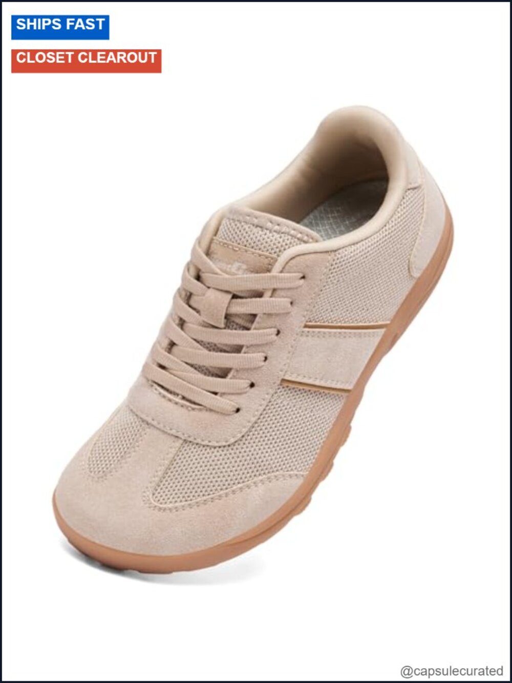 Women's Barefoot Trail Running Shoes Zero Drop Suede Sneakers Wide Toe Box
